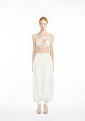 Draped Silk Pants