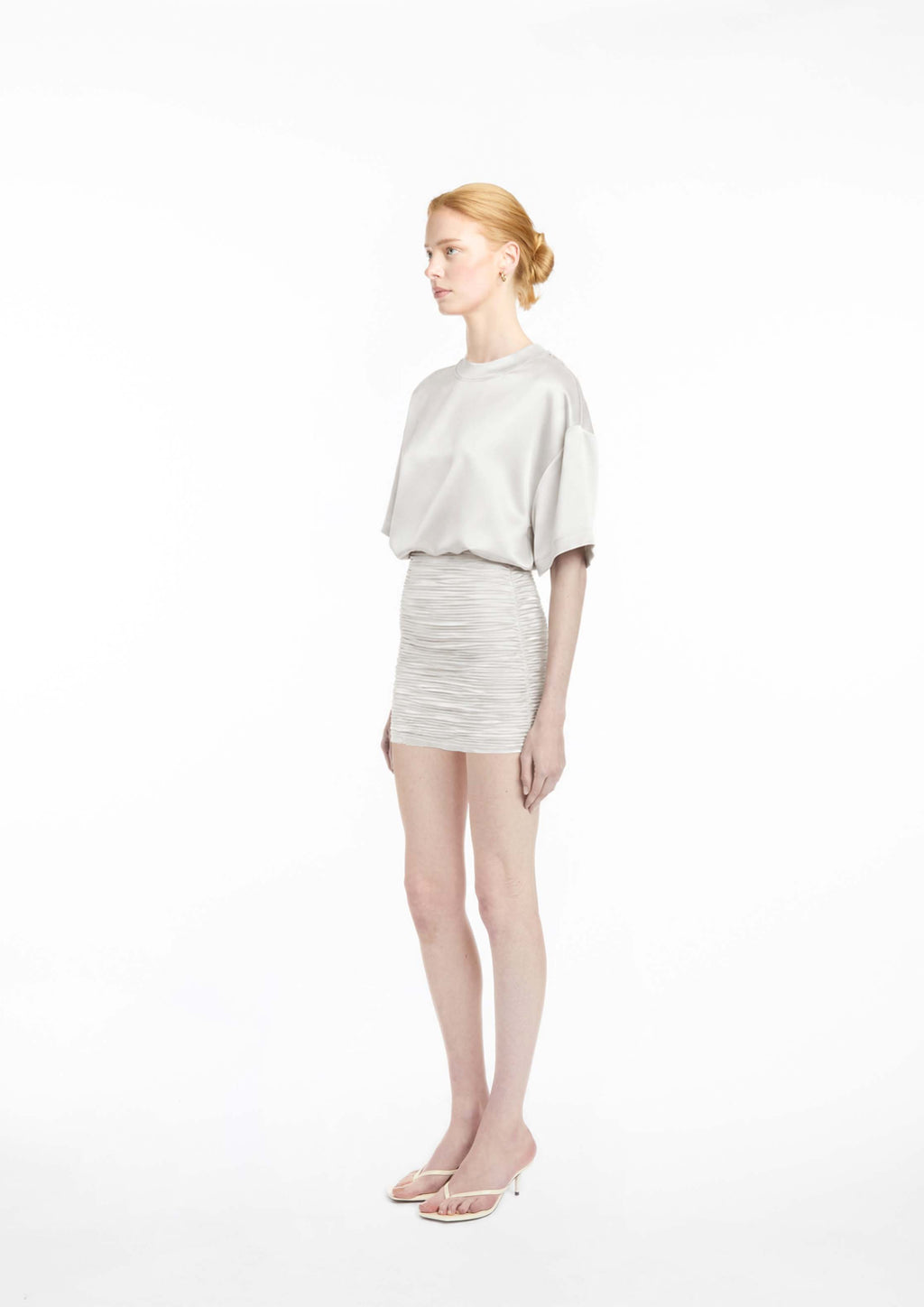 Ruched Mini Skirt