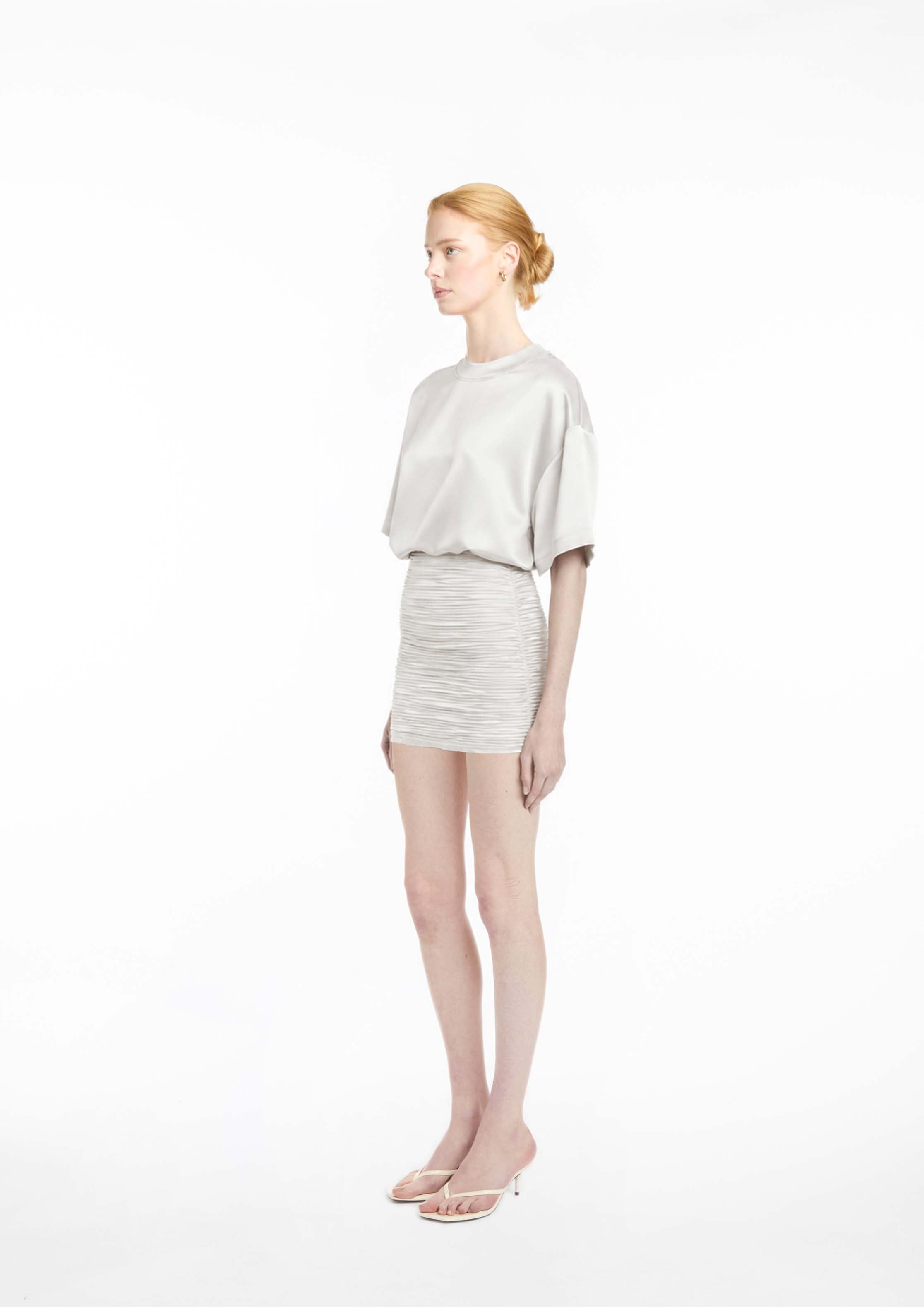 Ruched Mini Skirt